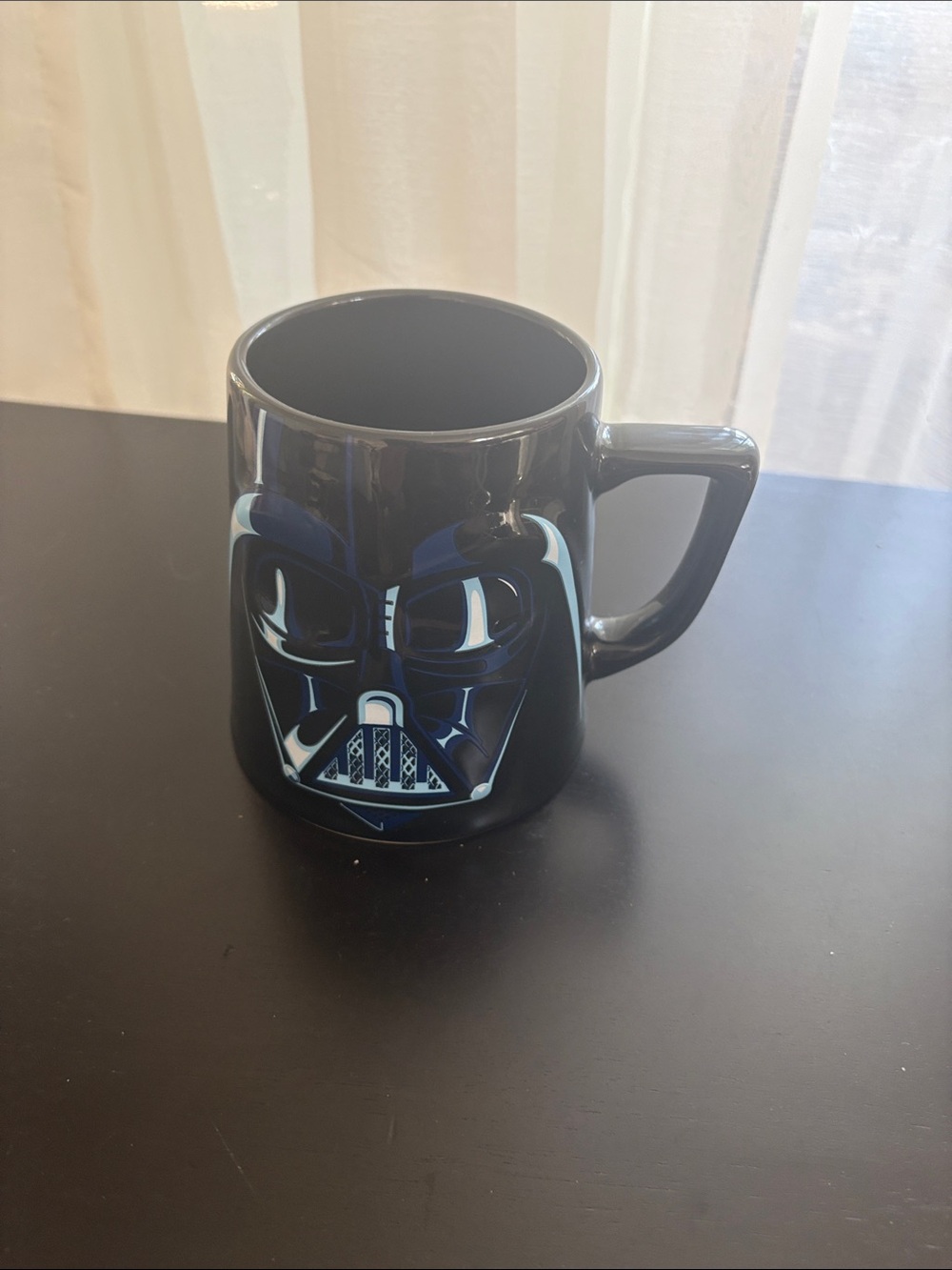 Disney Black Ceramic Mug with Blue Accents